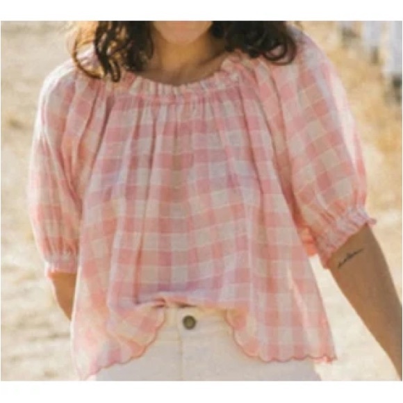 The Great. The Garland top on pink gingham - Picture 5 of 10